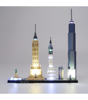 Kit de luz Para la Arquitectura de la Ciudad de Nueva York Set de Iluminación LED 21028