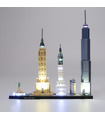 Kit de luz Para la Arquitectura de la Ciudad de Nueva York Set de Iluminación LED 21028