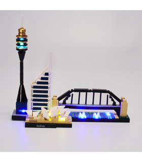 Beleuchtungsset für Architektur Sydney Skyline LED-Beleuchtungsset 21032