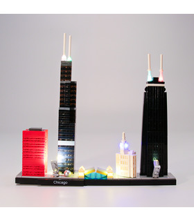 Kit de luz Para la Arquitectura de Chicago Set de Iluminación LED 21033