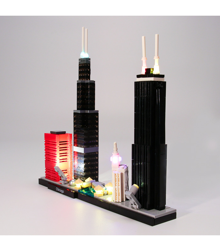 Kit d'éclairage Pour l'Architecture de Chicago Set de projecteurs à LED 21033