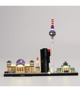 Kit d'éclairage Pour l'Architecture de Berlin Set de projecteurs à LED 21027