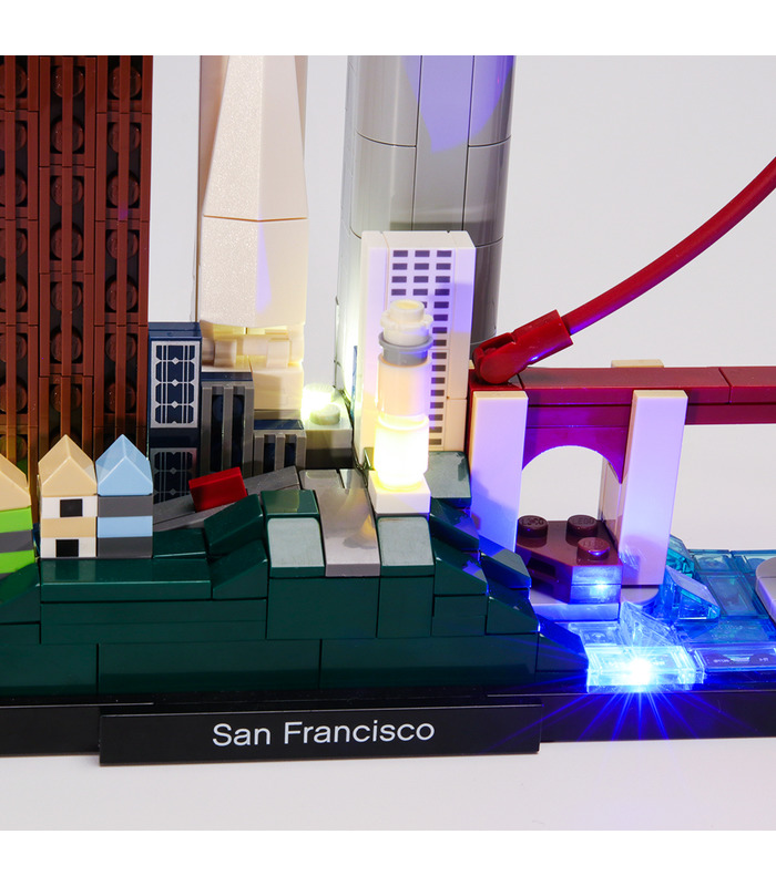 Kit d'éclairage Pour l'Architecture de San Francisco Set de projecteurs à LED 21043