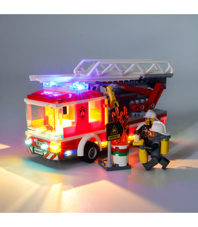 Light Kit For City Fire Ladder Truck LED Lighting Set 60107