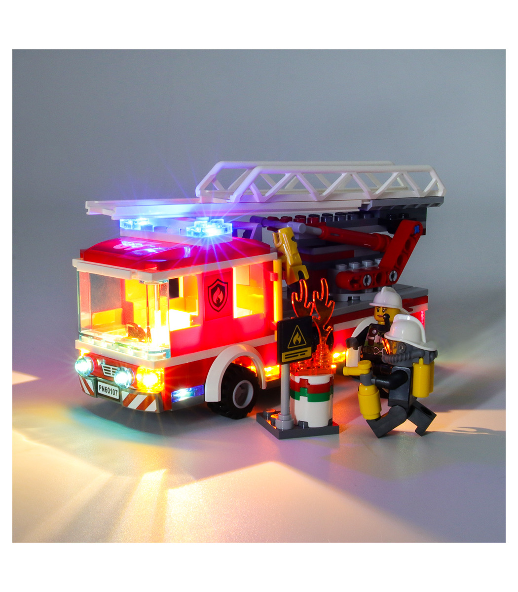 Light Kit For City Fire Ladder Truck LED Lighting Set 60107