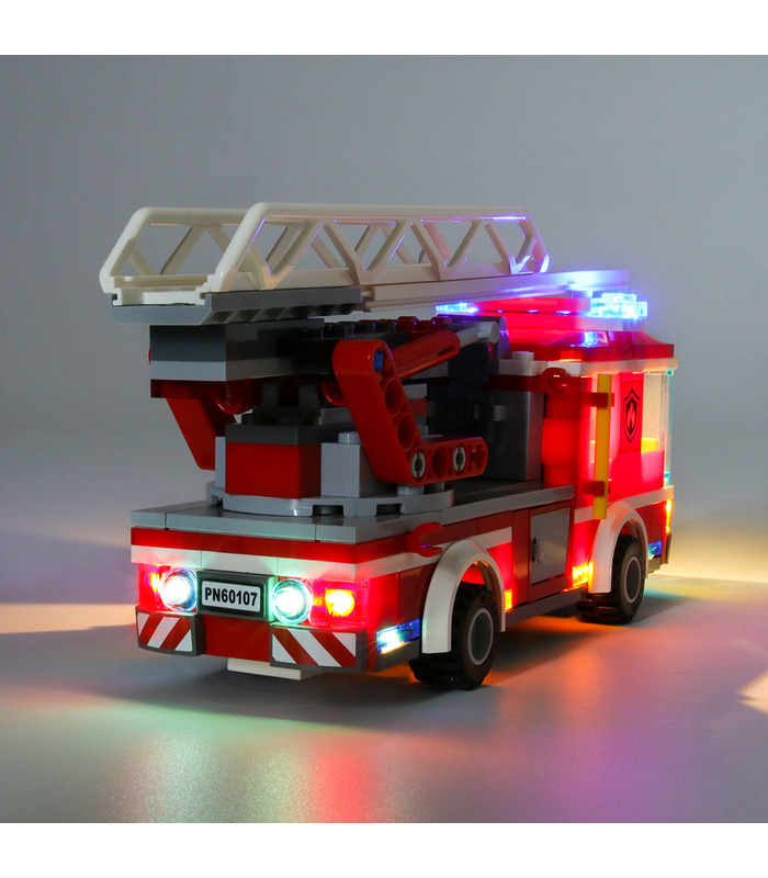 Light Kit For City Fire Ladder Truck LED Lighting Set 60107