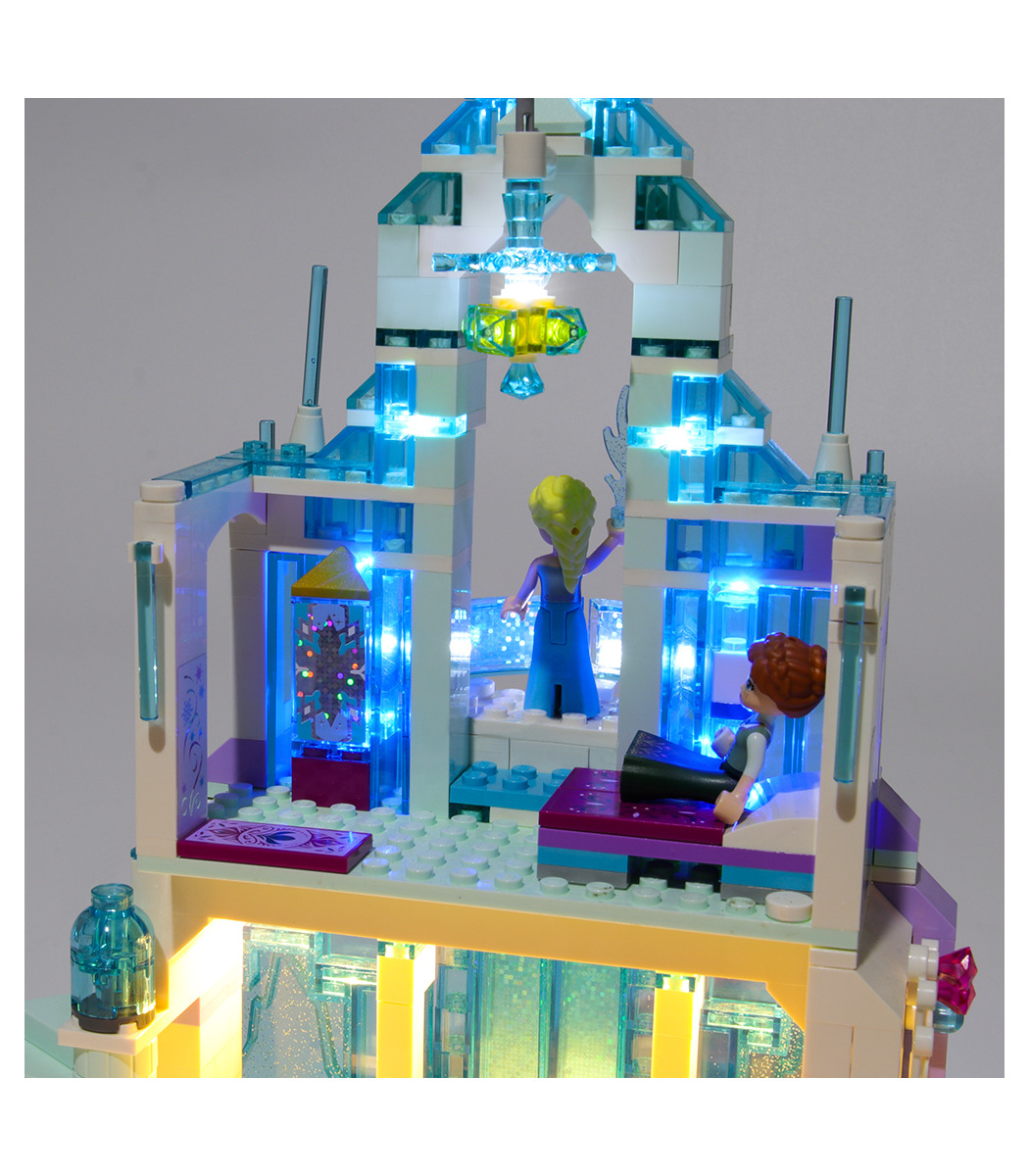 の光キットの曲の魔法の氷の宮殿led照明セット Buildingtoystore Com