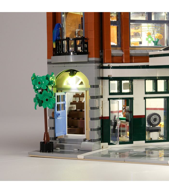 Licht-Kit Für Ecke Garage, LED-Beleuchtung Set-10264 - BuildingToyStore.com