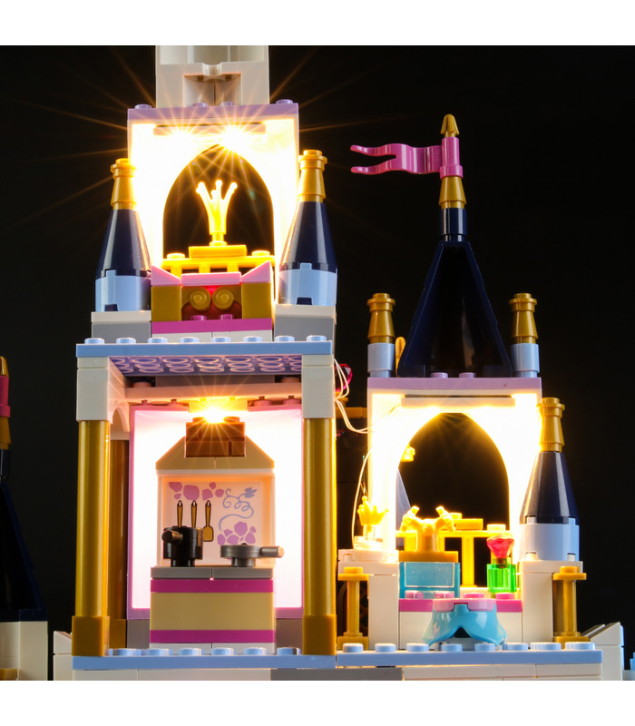 Kit d'éclairage Pour Princesse Disney Cendrillon Rêve de Château Set de projecteurs à LED 41154