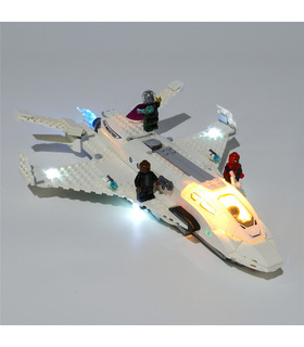 Kit de luz Para Marvel Stark Jet y el Ataque de avión no tripulado Set de Iluminación LED 76130