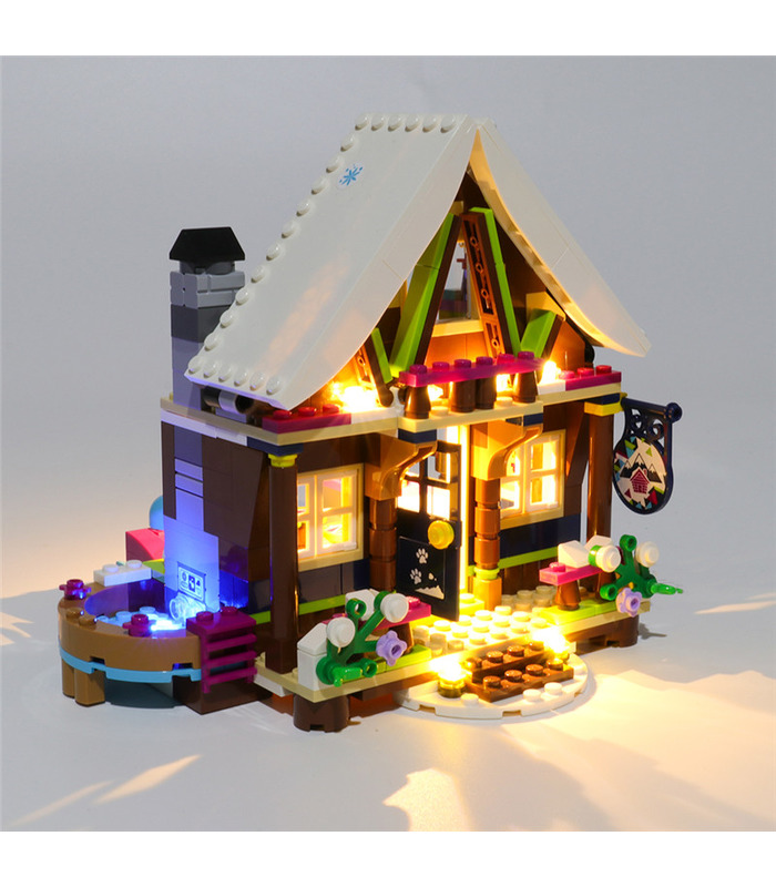 Kit d'éclairage Pour les Amis de la Neige Station de Chalet Set de projecteurs à LED 41323