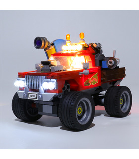 El Fuego의 스턴트 트럭 LED 조명 세트 70421용 라이트 키트