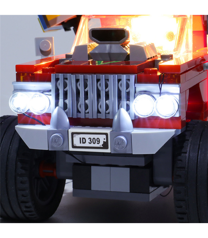 El Fuego의 스턴트 트럭 LED 조명 세트 70421용 라이트 키트