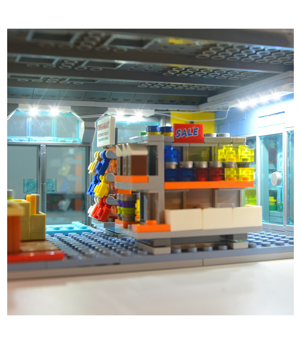 LED Beleuchtung Licht Kit Für Lego 71016 Toys Simpsons Kwik e-mart DIY Lighting 