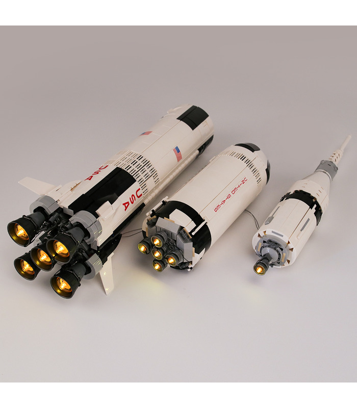 Kit de luz Para la NASA Apolo Saturno V Set de Iluminación LED 21309