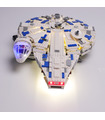 Kit d'éclairage Pour Star Wars Histoire Kessel Run Faucon Millenium LED Highting Ensemble 75212
