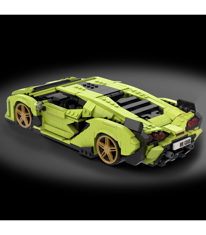 MOLDE REY 10011 Lamborghini Sian Coche Deportivo de Bloques de Construcción de Juguete Set