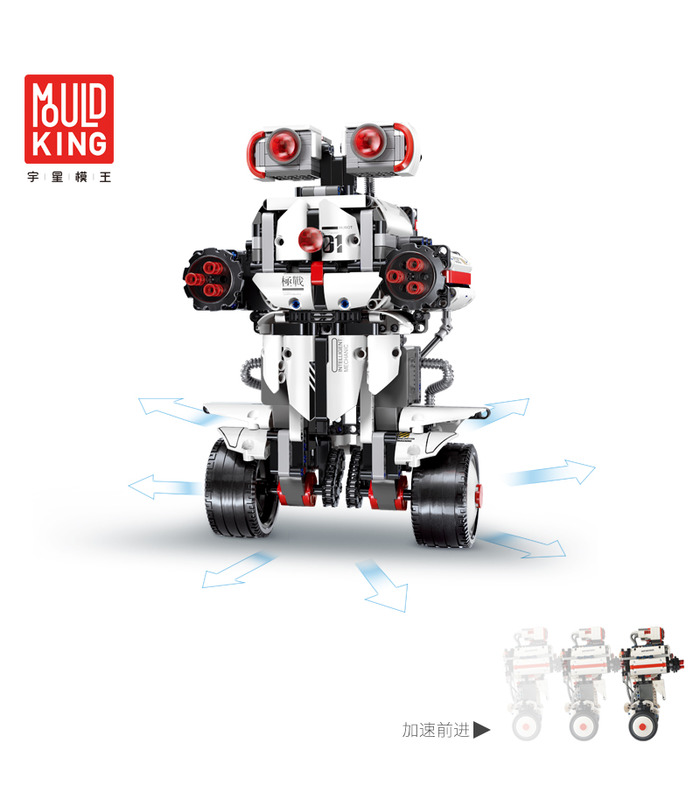 MOLD KING 13027 Intelligentes programmierbares RC DIY Roboter-Baustein-Spielzeugset