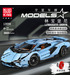 MOLDE REY 13056 Lamborghini Sian FKP 37 Azul Manual de Edición de Bloques de Construcción de Juguete Set