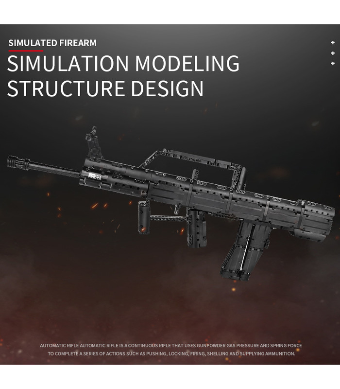 MOLDE REY 14005 QBZ95 Tipo 95 Rifle Automático de la Pistola de Bloques de Construcción de Juguete Set