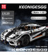 FORM KÖNIG 13120 Koenigsegged Sports Racing White Car Bausteine Spielzeugset