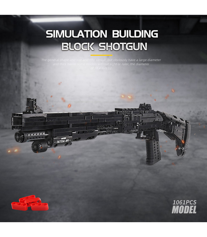MOULD KING 14003 Benelli M4 Super 90 semi-automatic shotgun Building Blocks Toy Set