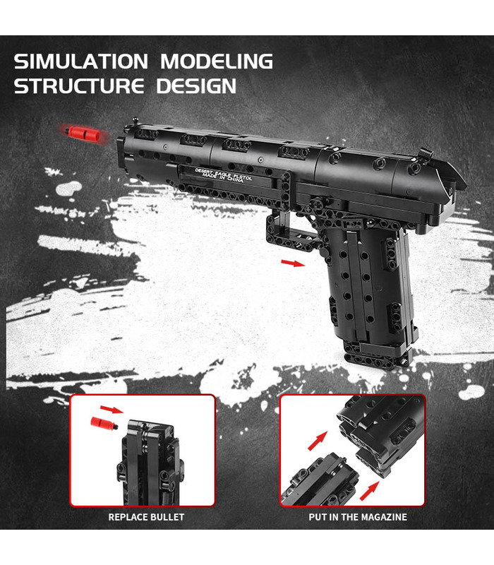 Mould King Desert Eagle Building Kit With Functional Trigger main image 1