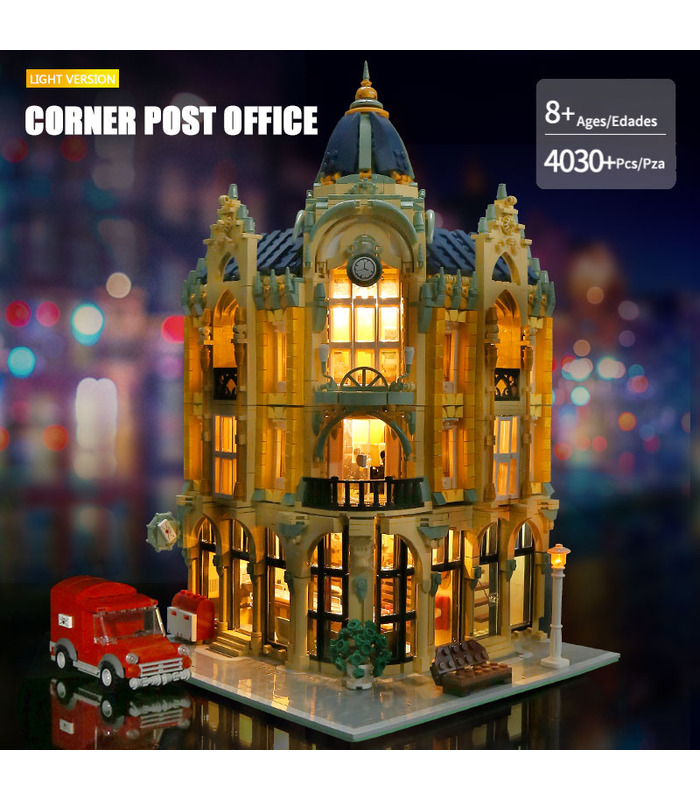 MOULD KING 16010 Corner Post Office Building Blocks Toy Set