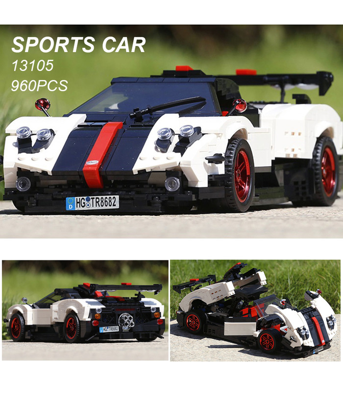 MOULD KING 13105 Pagani Zonda Cinque Roadster Creative Idea Building Blocks Toy Set