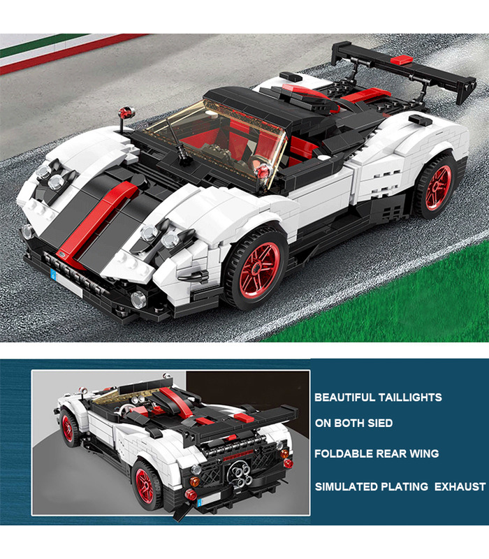 MOLDE REY 13105 Pagani Zonda Cinque Roadster Idea Creativa Bloques de Construcción de Juguete Set