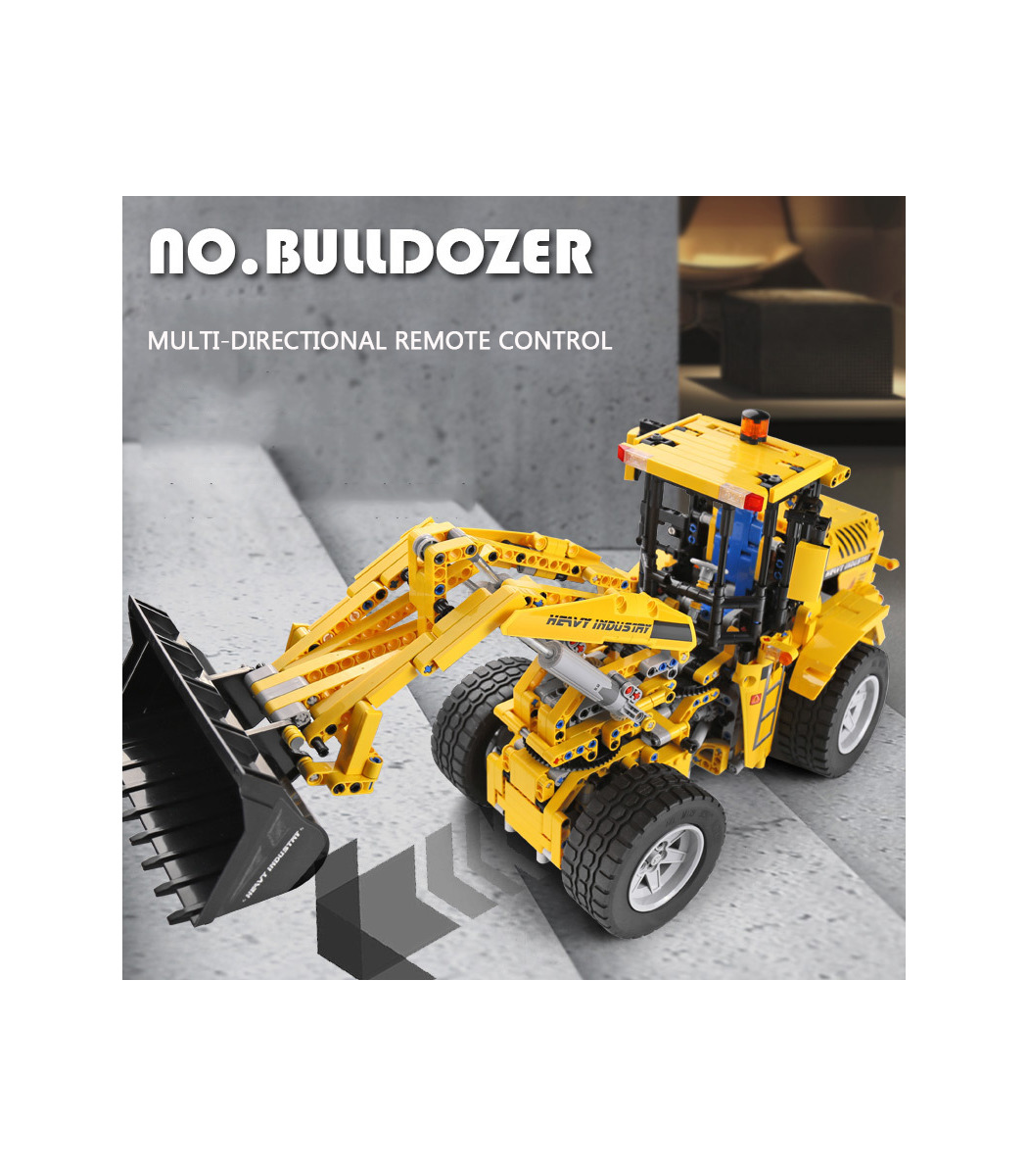 MOULD KING 13122 Volvo L350F Wheel Loader Bulldozer Building Blocks Toy Set  