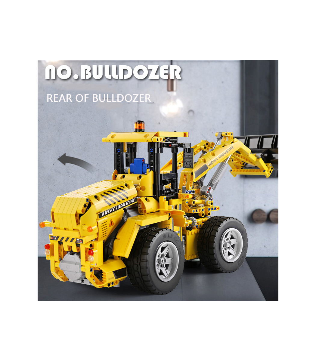 MOLD KING-Jouet bulldozer à deux voies pour enfants, modèle de