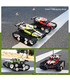 MOULD KING 13032 Mini Tank RC Track Stunt Car Juego de juguetes de bloques de construcción azul