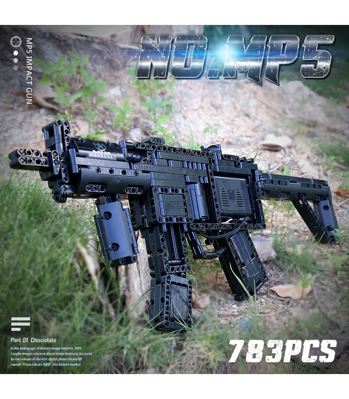 MOLD KING 14001 MP5 Maschinenpistolen-Bausteine Spielzeugset