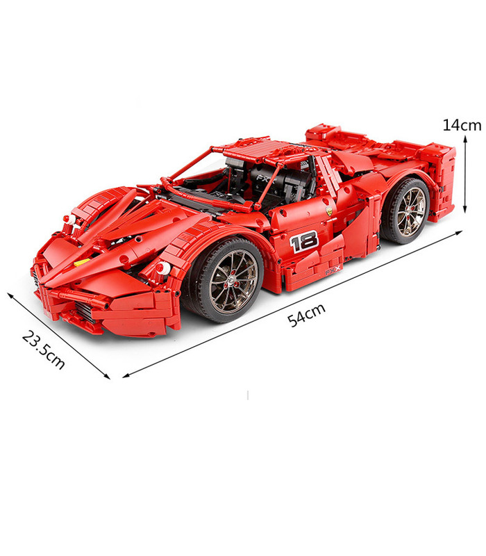 MOULD KING 13085 Models FXX Supercar Remote Control Building Blocks Toy Set