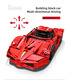 MOULD KING 13085 Models FXX Supercar Remote Control Building Blocks Toy Set