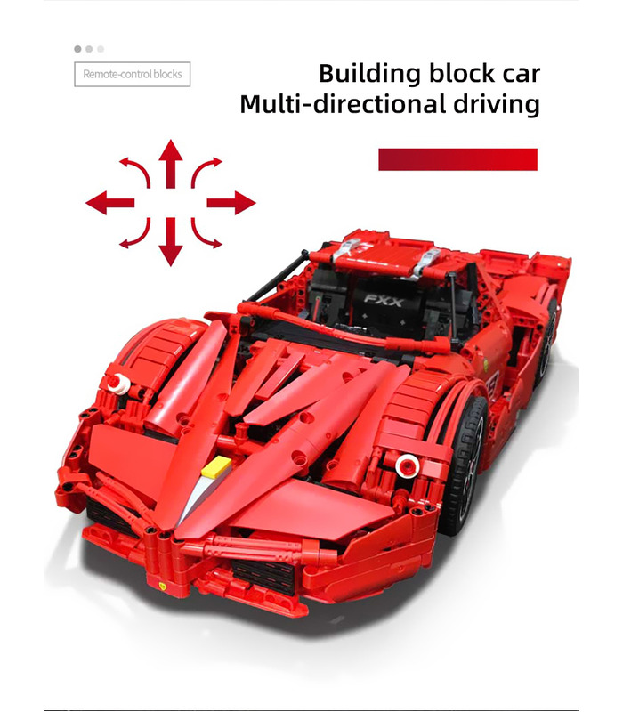 MOLD KING 13085 Modelle FXX Supercar Fernbedienung Bausteine Spielzeugset