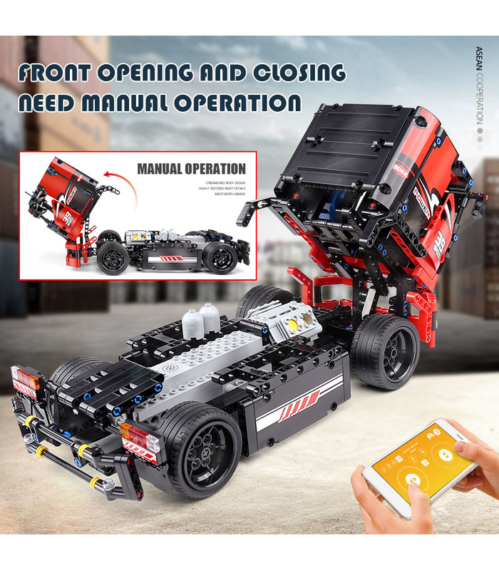 MOLD KING 15002 Racing Truck Fernbedienung Bausteine-Spielzeug-Set