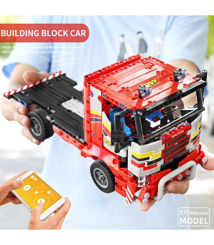 MOLD KING 15003 Juego de juguetes de bloques de construcción para camiones de transporte