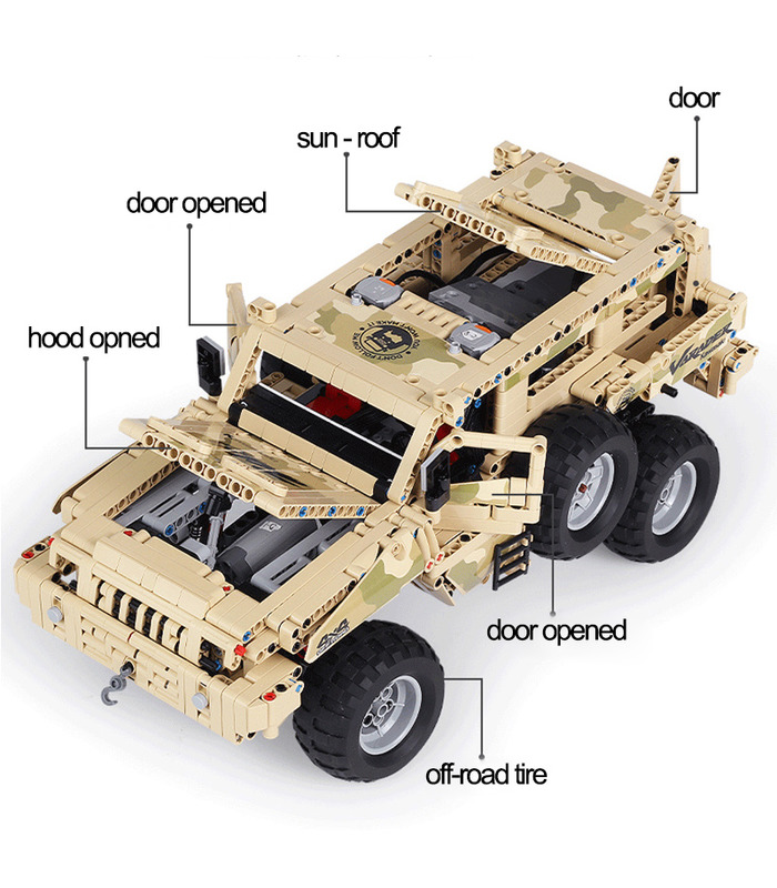 MOLD KING 13131 Marauder Truck Bausteine Spielzeugset