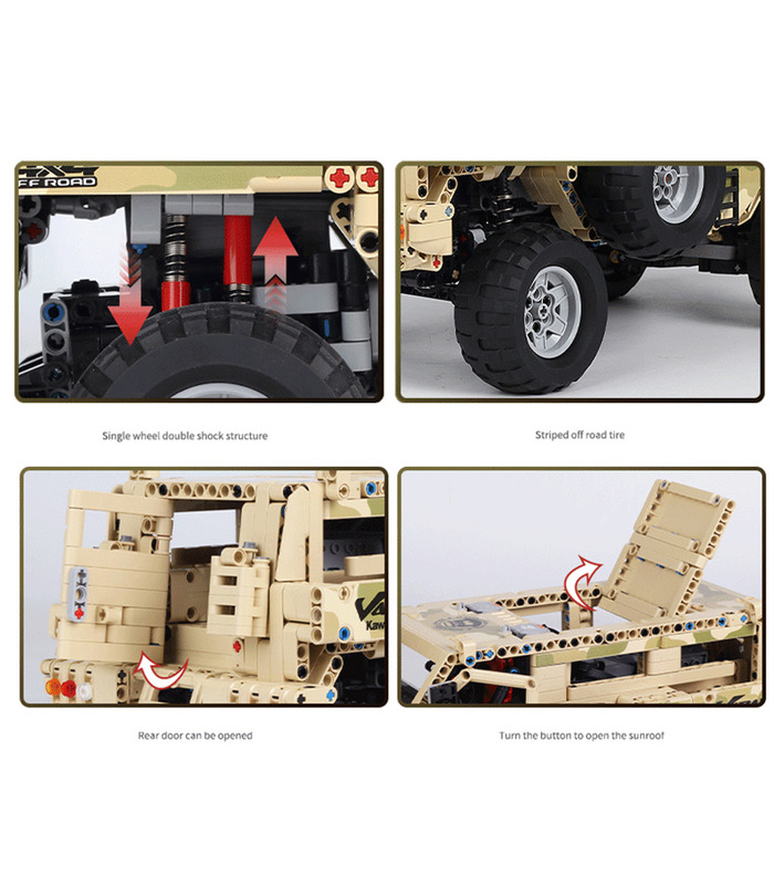 MOLD KING 13131 Marauder Truck Bausteine Spielzeugset
