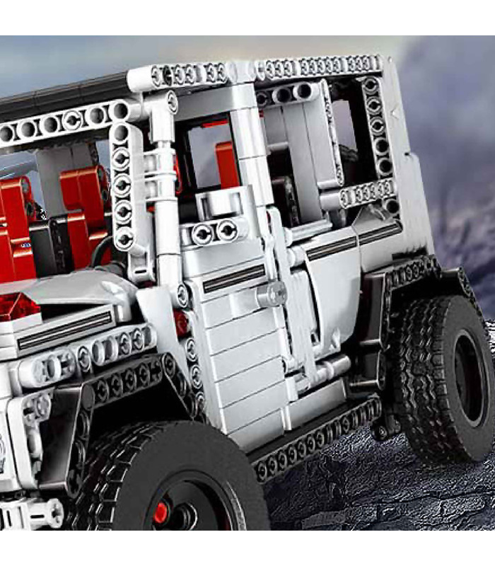 MOULD KING 13069 Mercedes-Benz G65 Juego de juguetes de bloques de construcción blancos