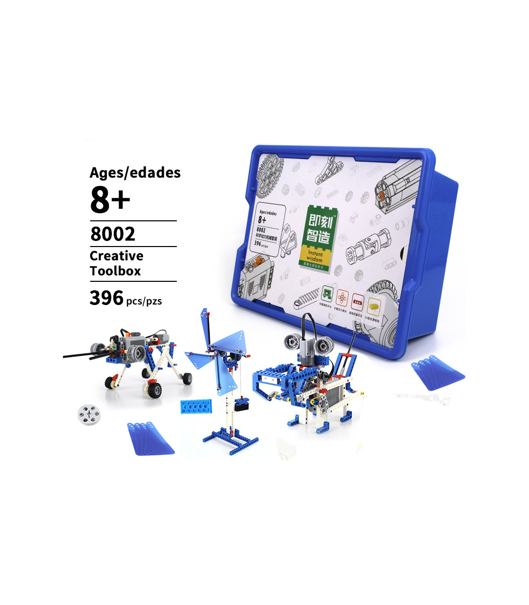 Robotik-Ausbildung MINT-Konstruktion Bauspielzeug-Set 396 Teile Kompatibel mit Modell 9686