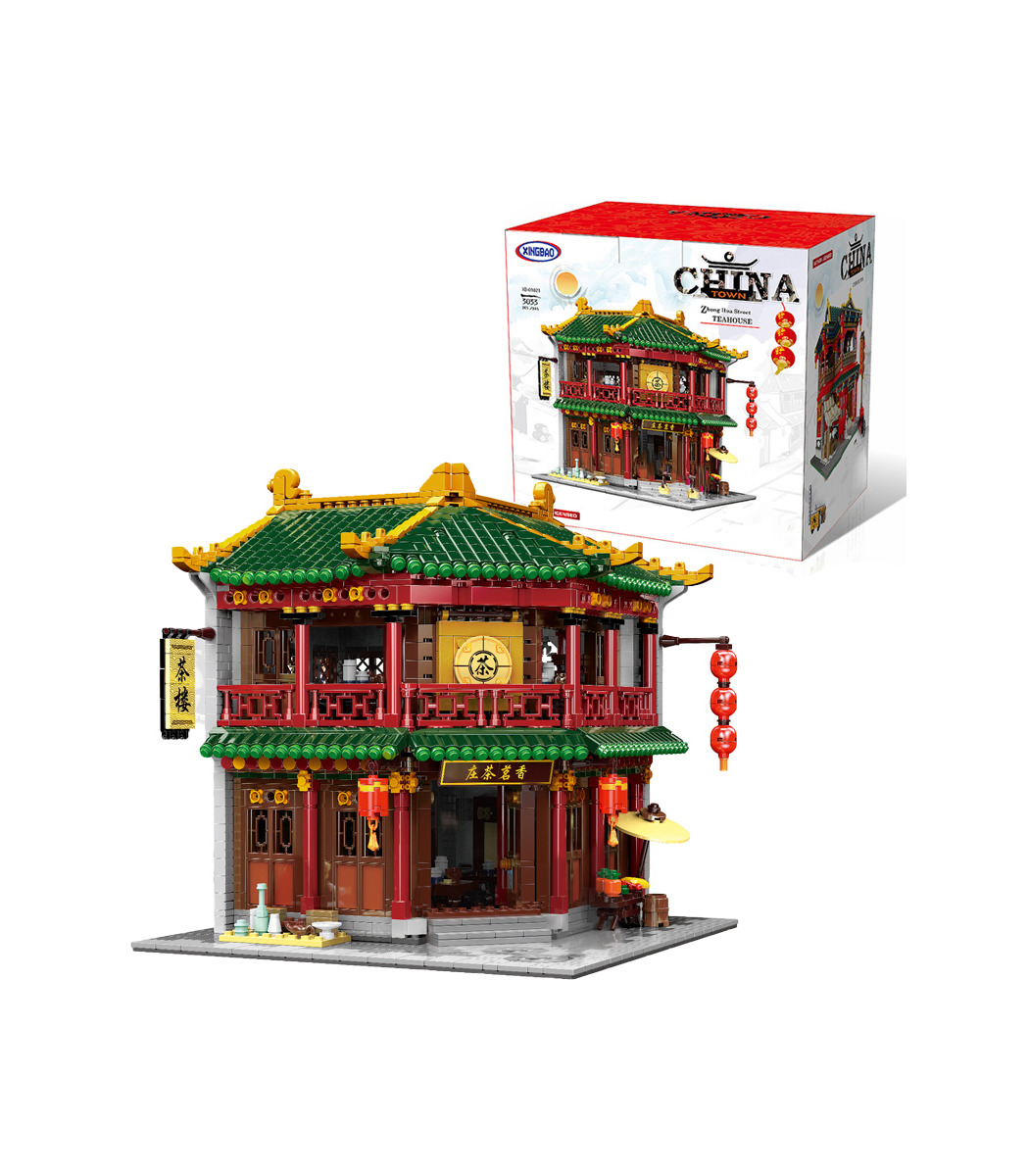 XINGBAO 01021 Xiangming Tea House Building Bricks Set