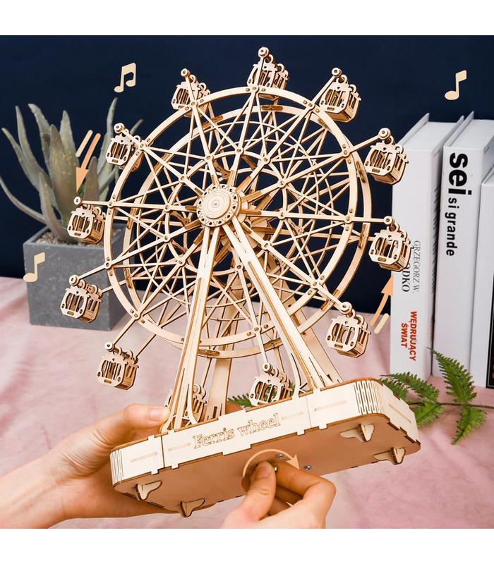 ROKR 3D Puzzle 3D Ferris Wheel Wooden Building Toy Kit