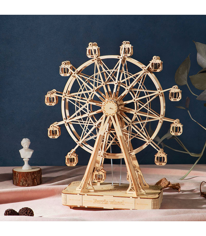 ROKR 3D Puzzle 3D Ferris Wheel Wooden Building Toy Kit