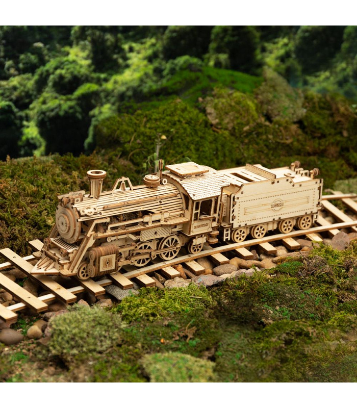 ROKR Puzzle 3D Modèle Mécanique de Bâtiment en Bois Kit de Jouets