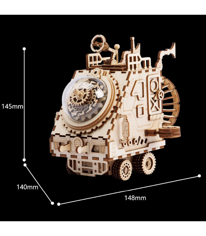 ROKR 3D 퍼즐 우주 차량 목조 건물 장난감 키트