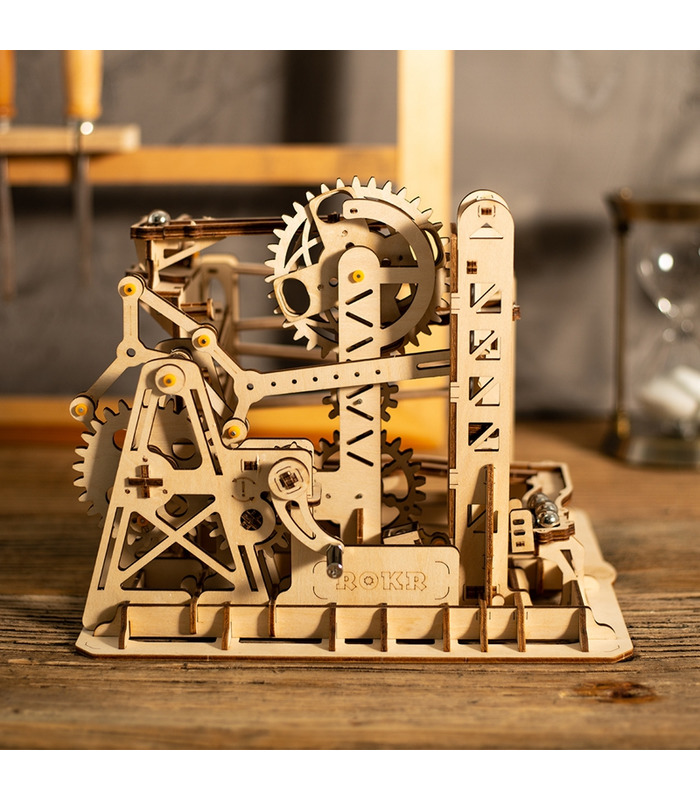 ROKR Puzzle en 3D de Elevación de Montaña de la Magia Creativa de Mármol de Ejecutar un Juego de Construcción de Madera de