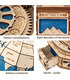 ROKR3Dパズル回転式の3D地球の木造建築物の玩具キット